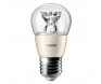 Philips MASTER LEDluster, klar, 4,0-25 Watt, 827 E27 P48, DIMTONE